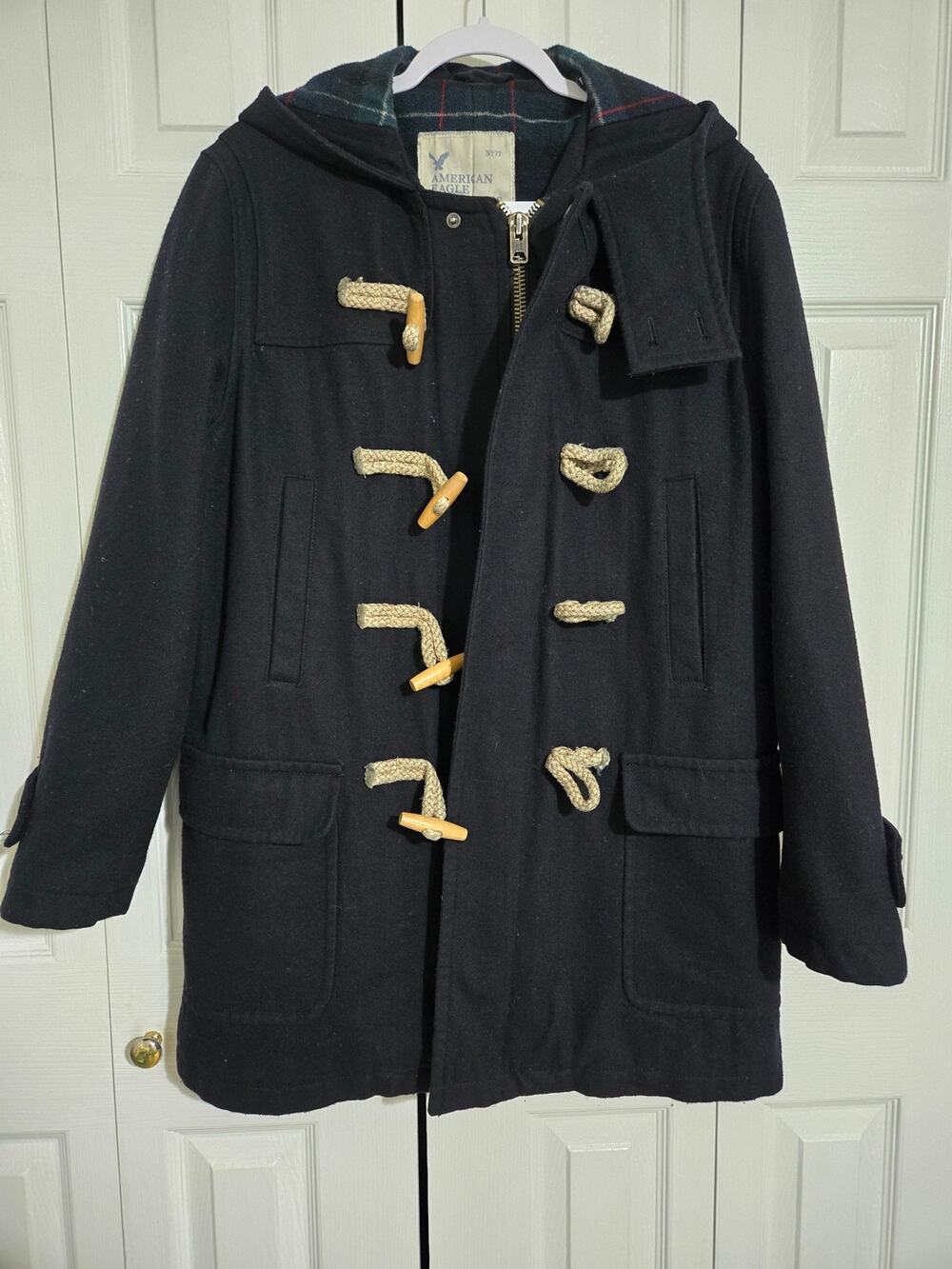 American eagle outfitters size medium women's navy wool peacoat